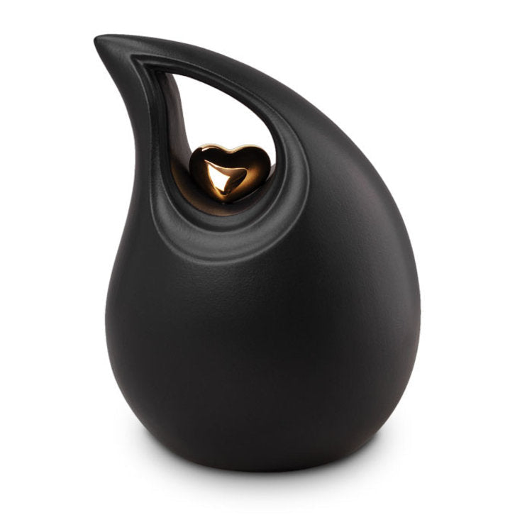 Keramische urn met kleurrijk karakter