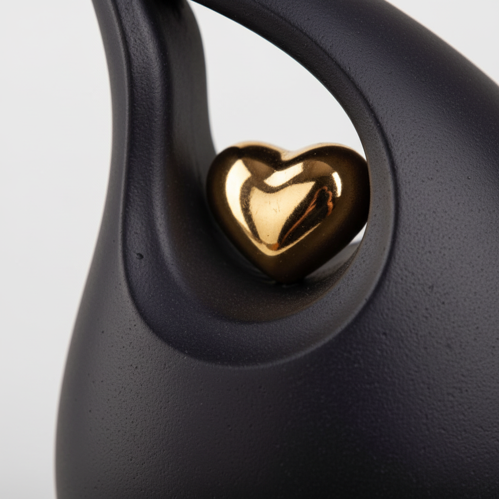 Keramische urn met kleurrijk karakter