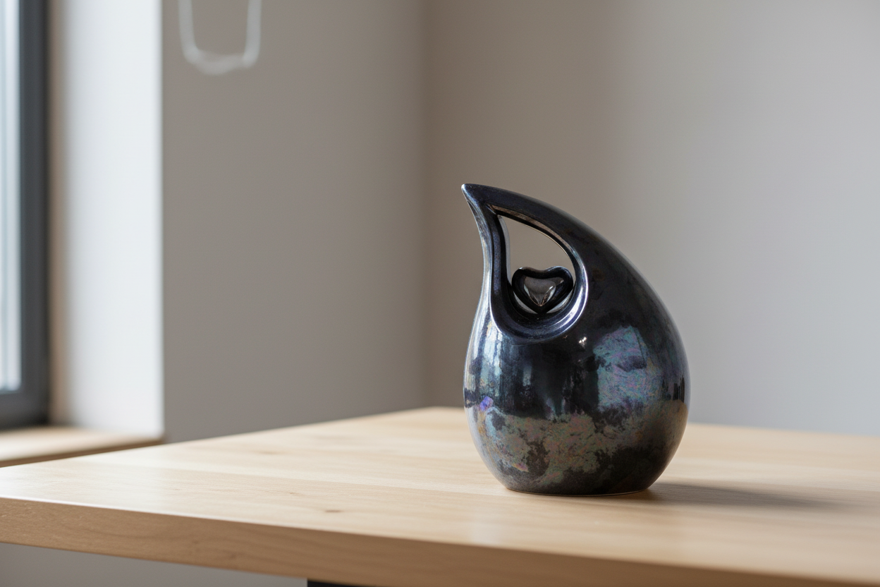 Keramische medium urn van hoogwaardige klei