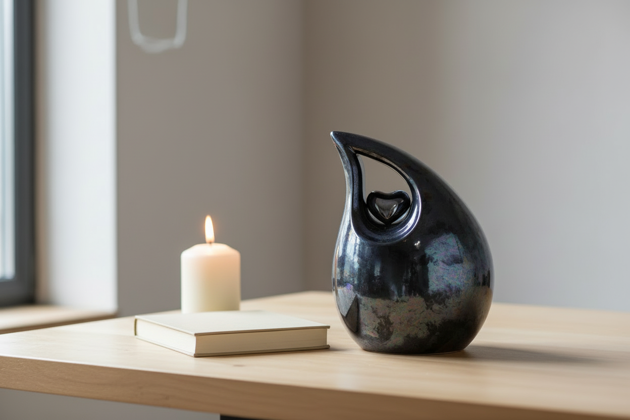 Keramische medium urn van hoogwaardige klei