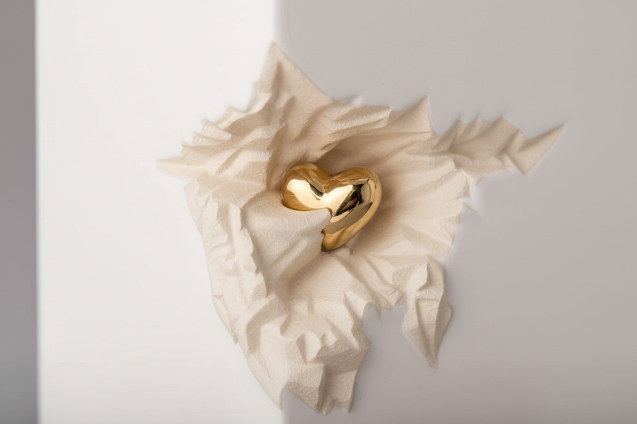 Keramische urn met levendige kleuren