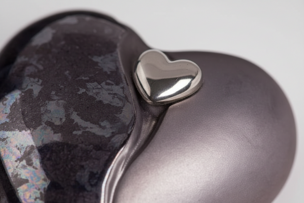 Keramische urn met magnetisch afneembaar hart