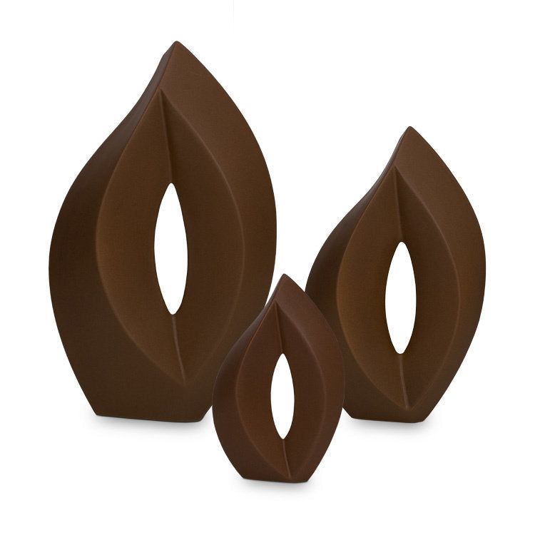 Keramische mini urn Venezia zwartblauw met elegant design en kleurrijk motief