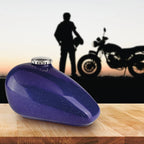 Keramische urn zwart met motor tank vorm