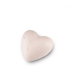 Dieren urn keramiek wit hartvorm mini urn