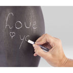 Keramische urn zwart met schrijfbare lak My Feelings