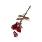 Metalen keepsake urn Roos, verfijnd en ambachtelijk