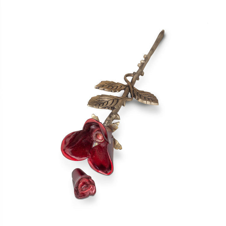 Metalen keepsake urn Roos, verfijnd en ambachtelijk