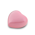 Metalen keepsake urn hartvormig Satori met roze parelmoer