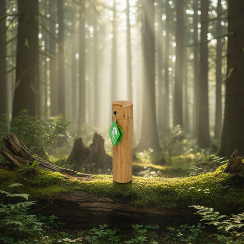 Bamboe mini verstrooi urn natuurlijk duurzaam met uniek sluitmechanisme