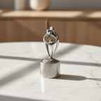 Tinnen asbeeld zilver sterke band ouders en kind symbool