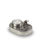 Tinnen asbeeld zilver eeuwig verbonden in liefde en trouw