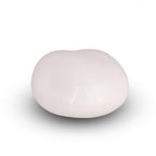 Knuffelkeitje glanzend wit – handgemaakte keramische herinnering