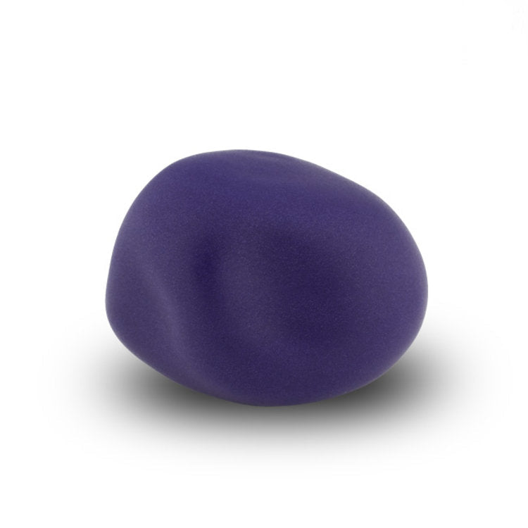 Keramisch knuffelkeitje mat koningsblauw handgemaakt