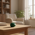 Keramisch knuffelkeitje mat bosgroen handgemaakt uniek formaat