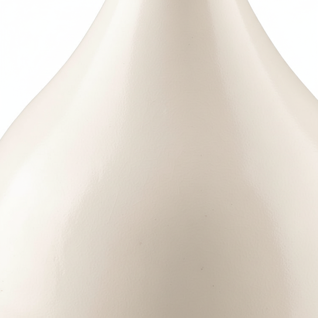 Keramische duo urn teardrop vorm wit met glazuur