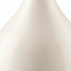 Keramische duo urn teardrop vorm wit met glazuur